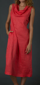 long linen dress India